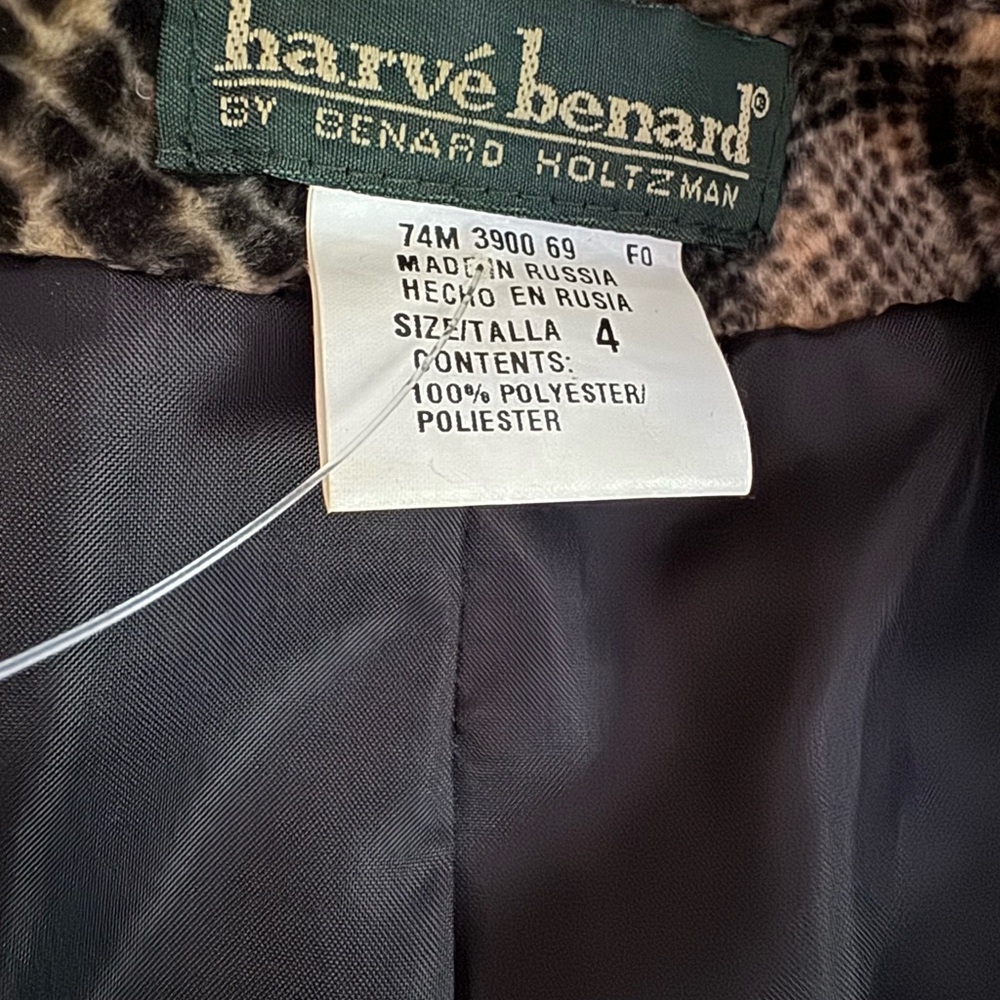 Harve Benard Python Snake Print Faux Fur Jacket L… - image 6